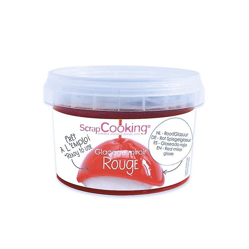 Ready to use mirror effect fruit flavour icing red 300 g