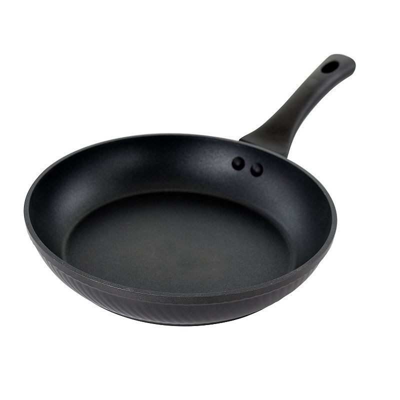 Oster Cocina Kono 9.5 Inch Aluminum Nonstick Frying Pan in Black with Bakelite Handles