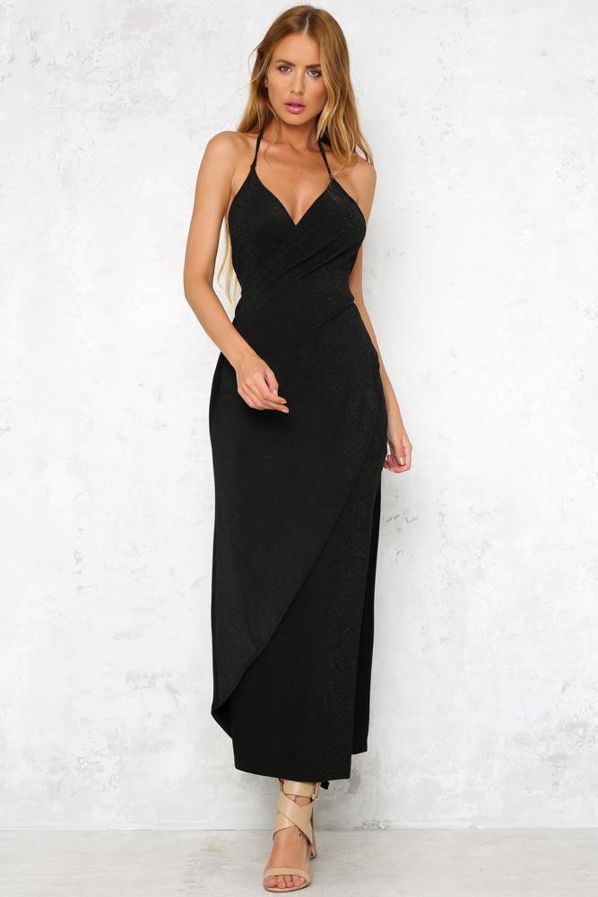 Not So Innocent Maxi Dress Black