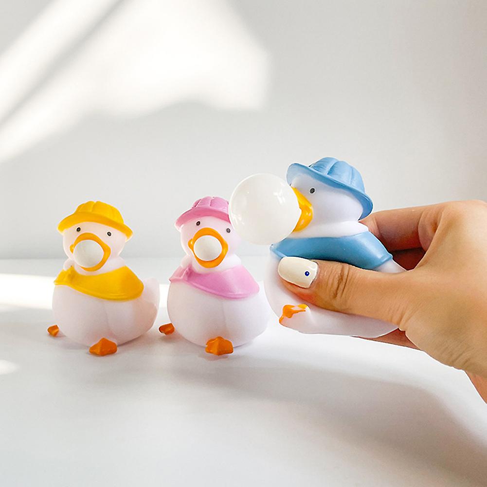 Fun Animal Toy Duck Dinosaur Blowing Bubble Vent Ball Children Toy Cartoon Animal Decompression Gift Frog