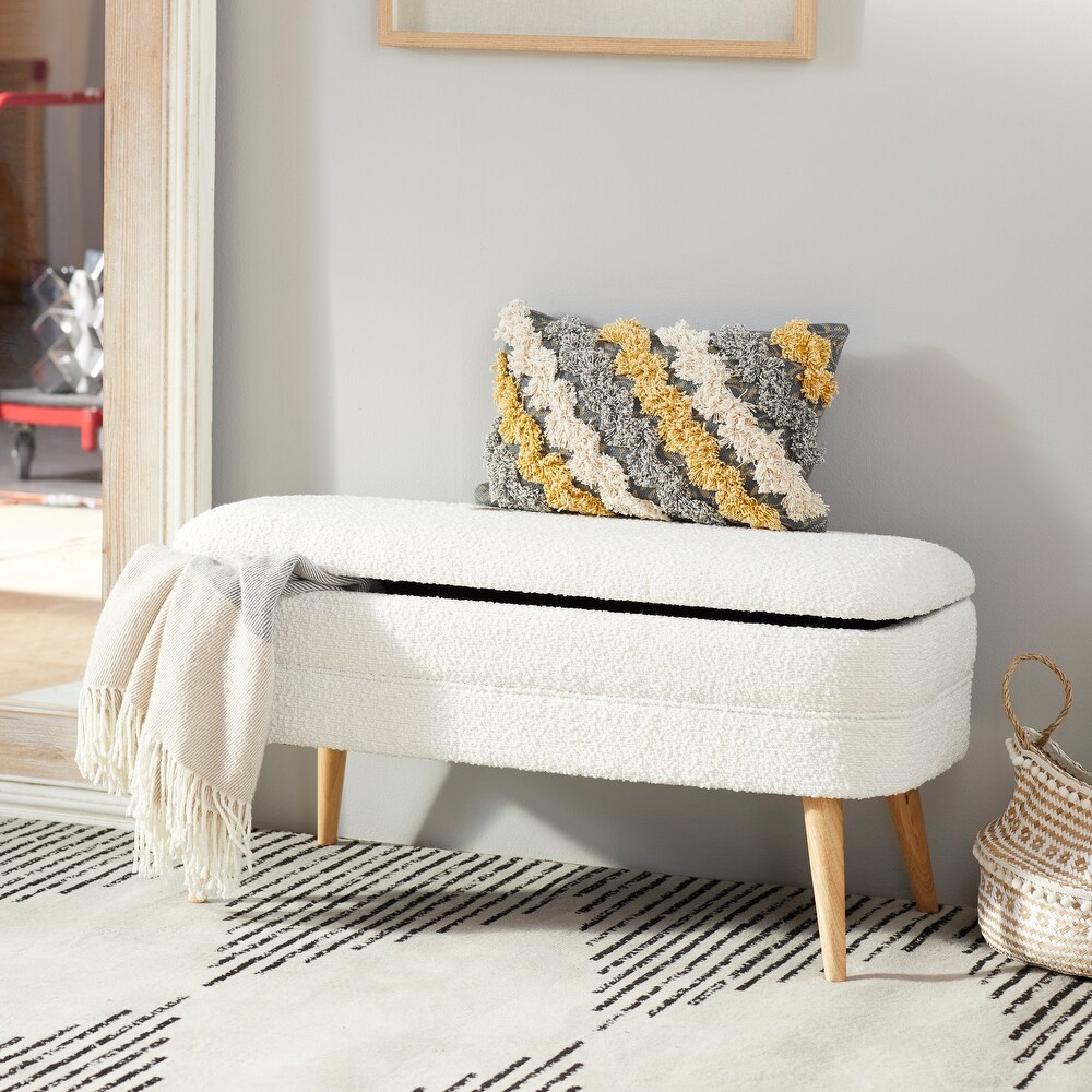 Wood Contemporary Storage Bench   40 x 16 x 19