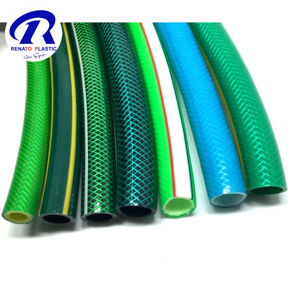 Non Smell Fiber Braided PVC Garden Water Supply Vinyl Tubing Hose