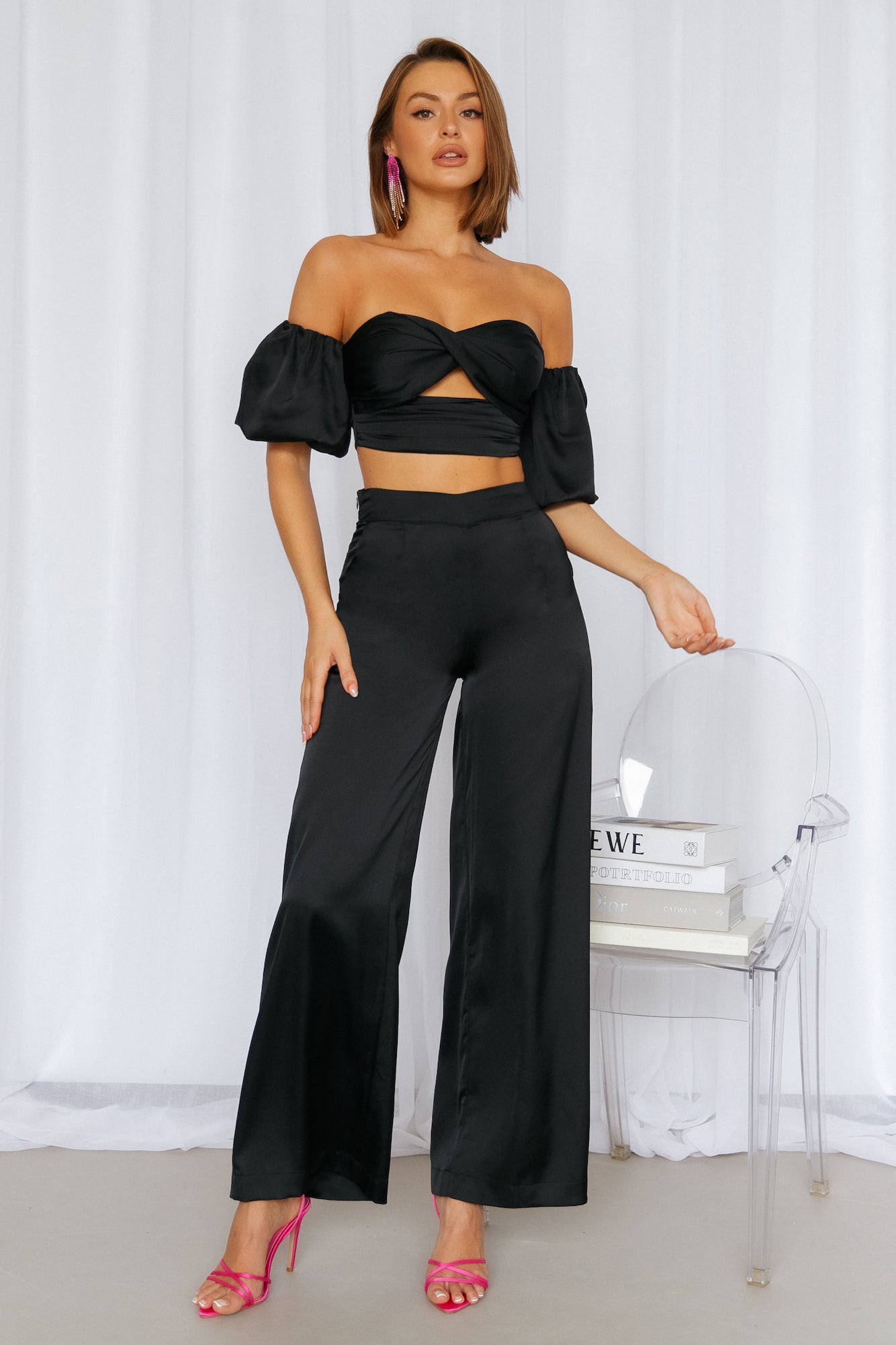 RUNAWAY Serena Pant Black