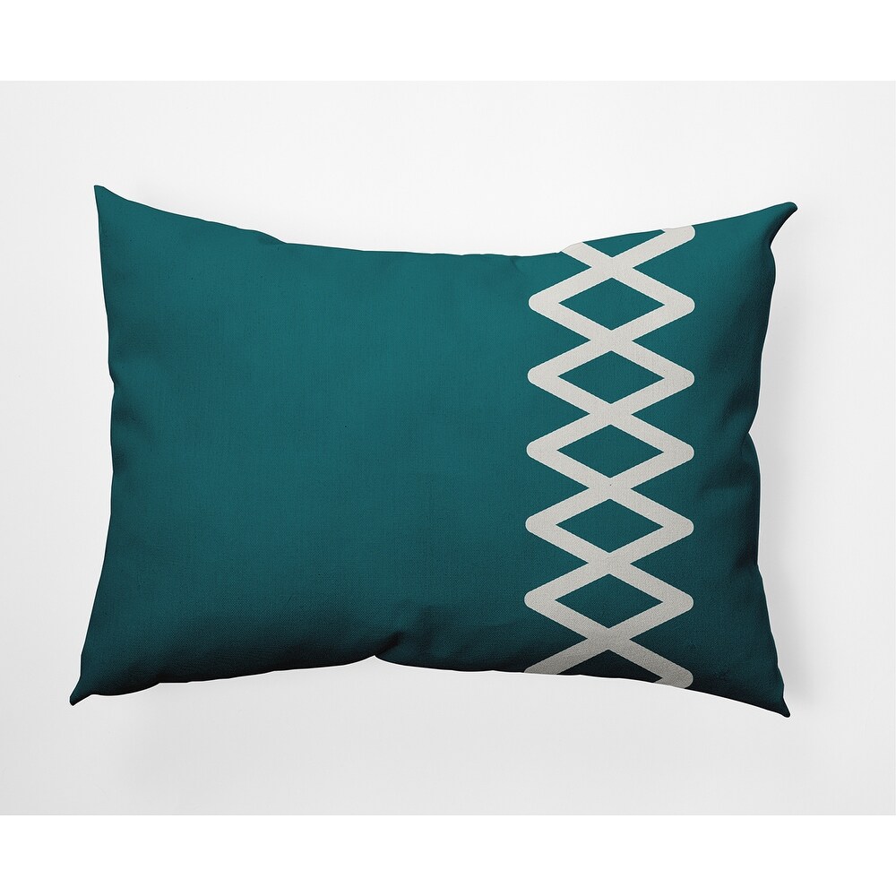 Zipper Stripe Nautical Decorative Indoor Pillow