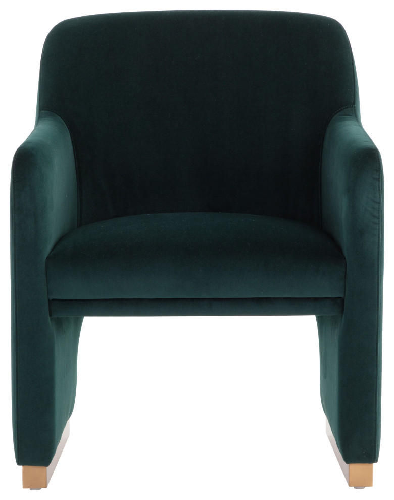 Jaime Dining Armchair Meg Dark Emerald   Contemporary   Dining Chairs   by Sunpan Modern Home  Houzz