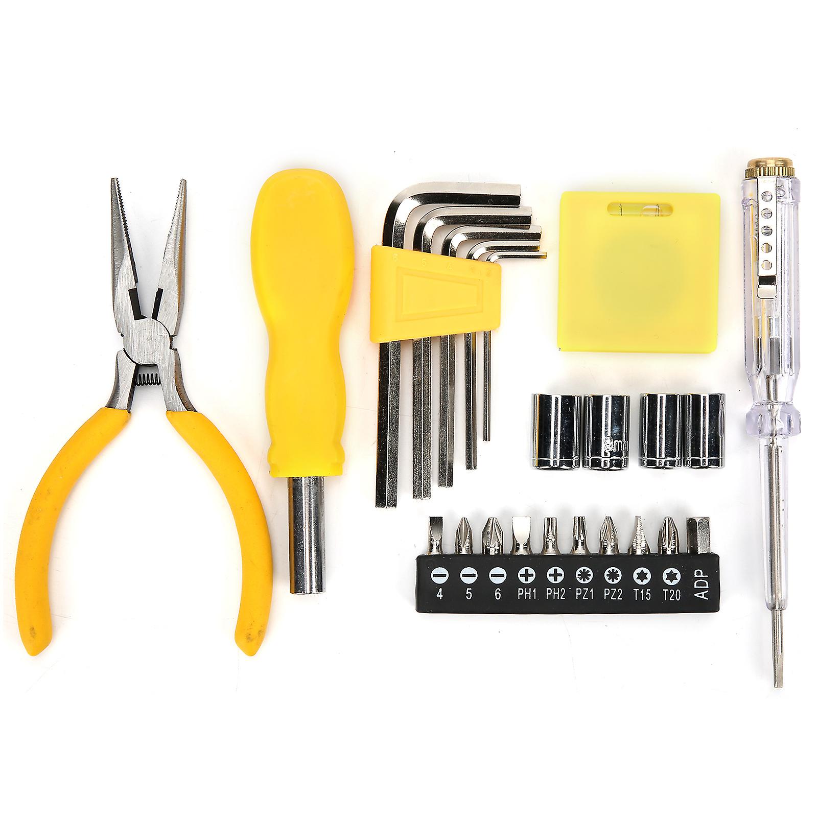 Hardware Tool Kit Screwdriver Bit Wrench Pliers Socket Multifunctional Home Repair Supplies