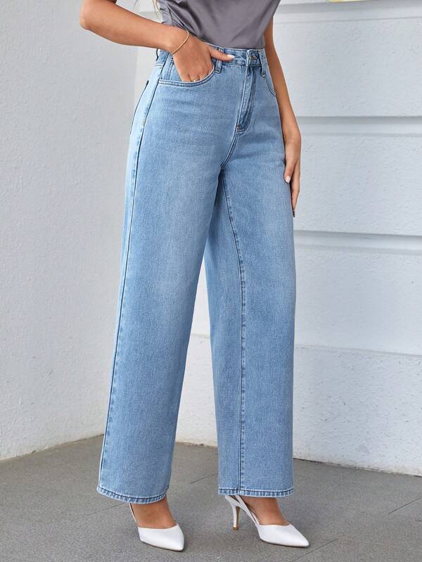 High Waist Wide Leg Jeans