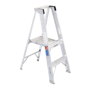 Werner 2 ft. Aluminum Platform Step Ladder ( 8 ft. Reach Height) with 300 lbs. Load Capacity Type IA Duty Rating P372