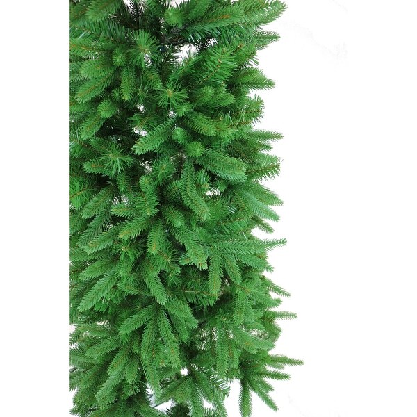 Fraser Hill Farm 9 Ft. Carmel Pine Slim Artificial Christmas Tree