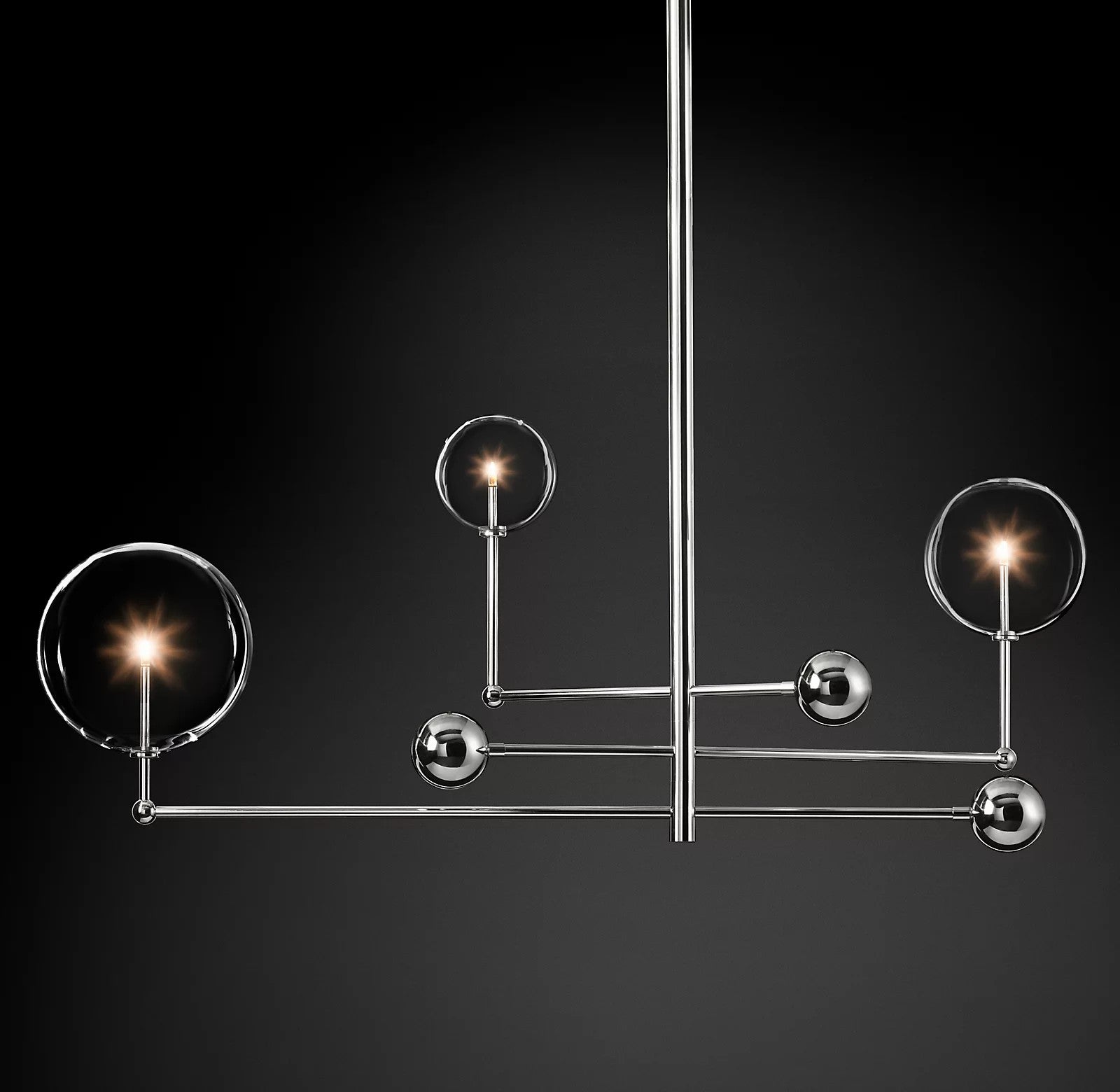 Glass Globe Mobile Chandelier