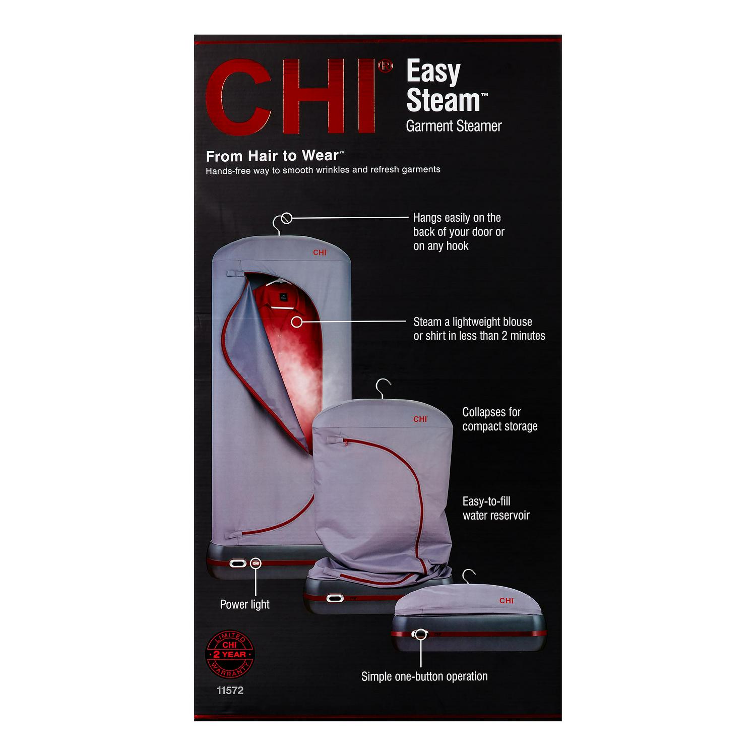 CHI Easy Steam Garment Steamer， Model 11572