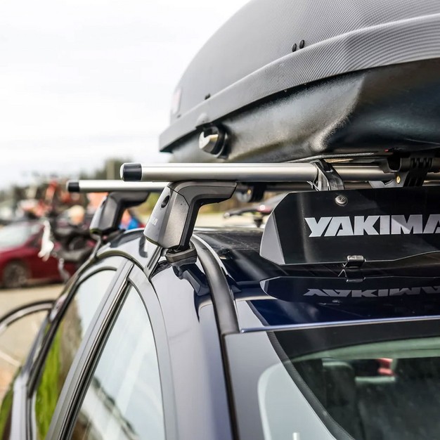 Yakima 60 Inch Aluminum T Slot Jetstream Bar Aerodynamic Crossbars For Roof Rack Systems Compatible With Any Streamline Tower Silver Set Of 2