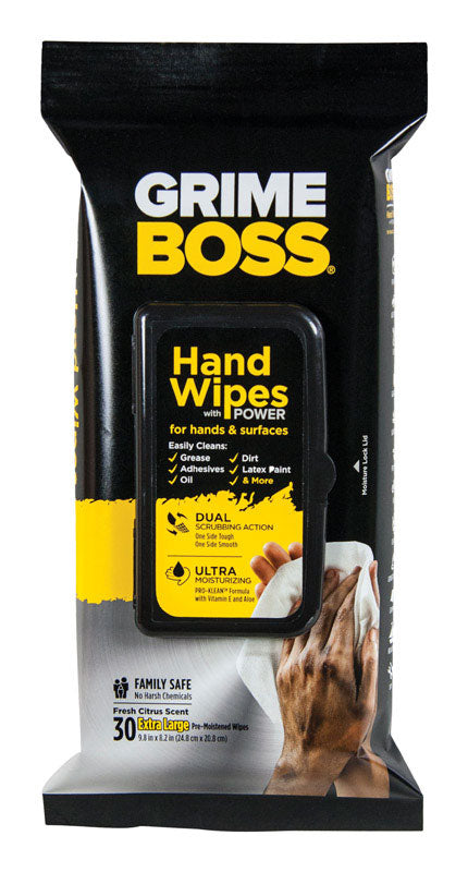 GRIME BOSS HAND WIPE30CT