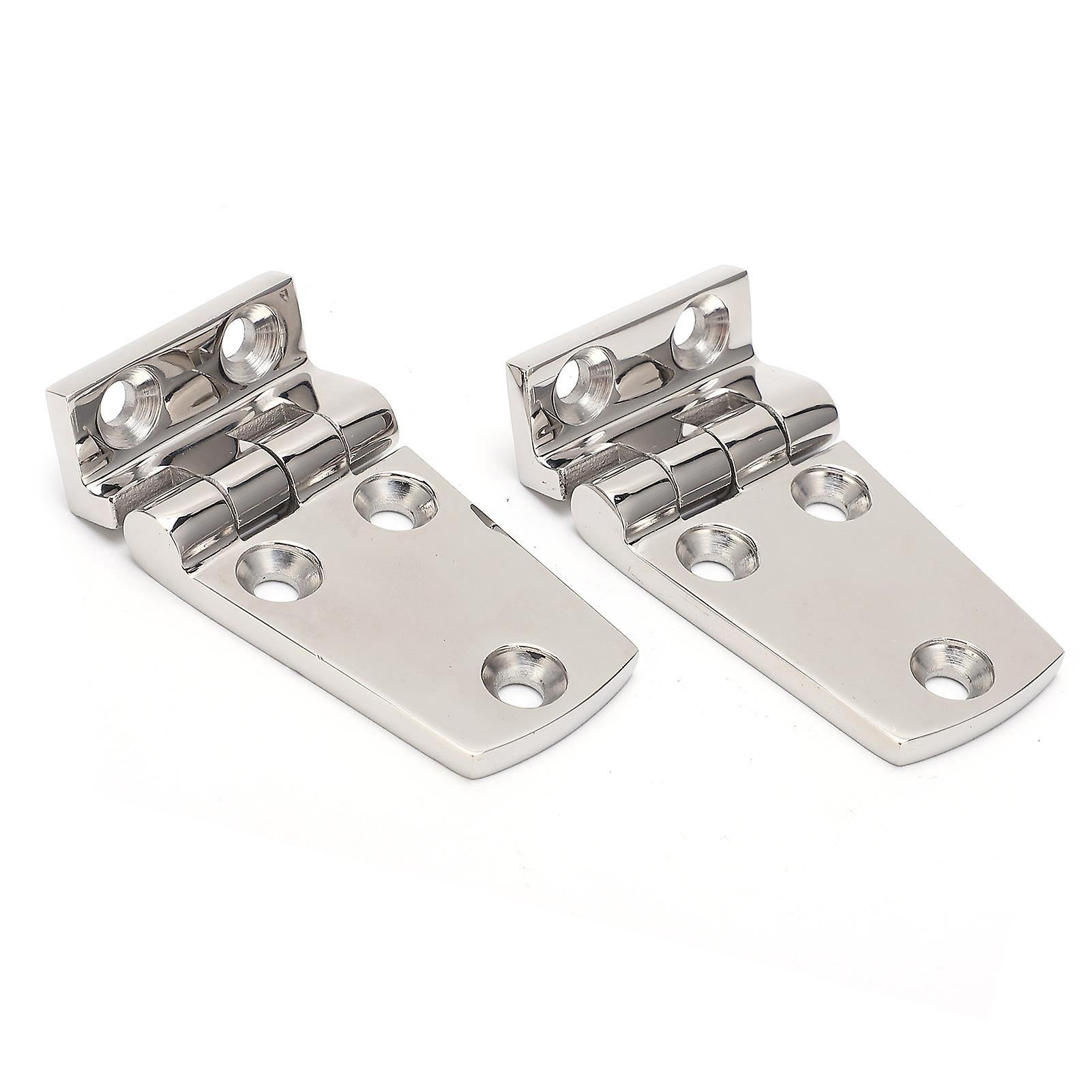 2pcs Boat Hinges Stainless Steel Ship Door Durable Polishing Antirust Doorhinges For Cabinet Boat