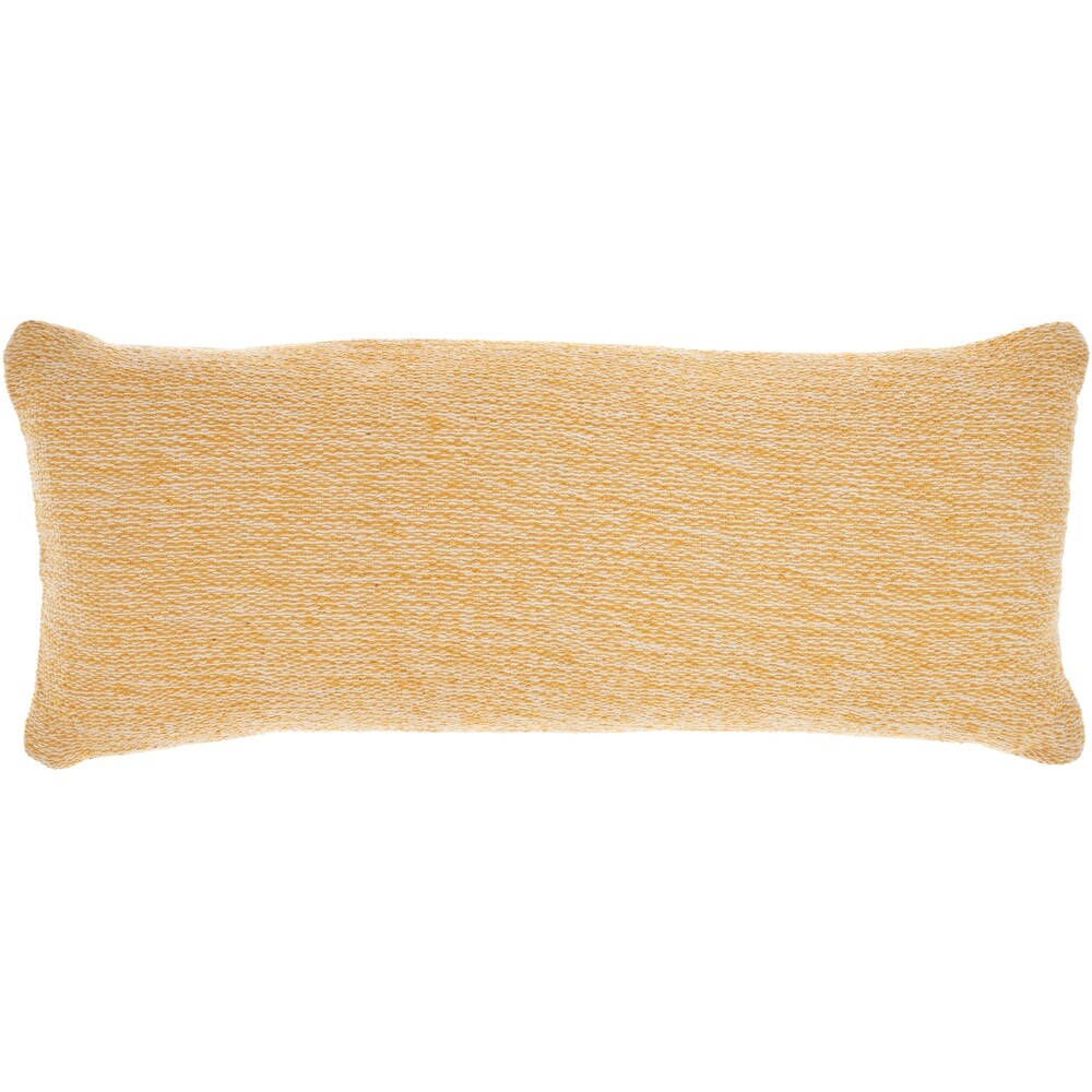 Mina Victory Life Styles Woven Cotton Modern Solid Throw Pillow   ( 12\