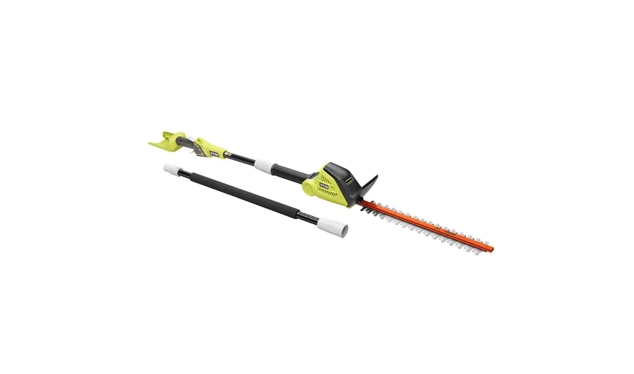 RYOBI RY40603BTL 40V 18 in. Cordless Battery Pole Hedge Trimmer (Tool-Only)