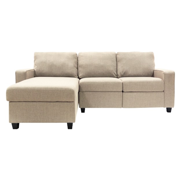 Palisades Reclining Sectional With Left Storage Chaise Serta