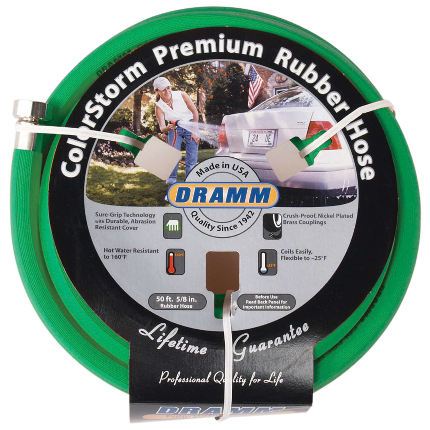 Dramm ColorStorm 5/8 in. D X 50 ft. L Heavy Duty Premium Grade Garden Hose