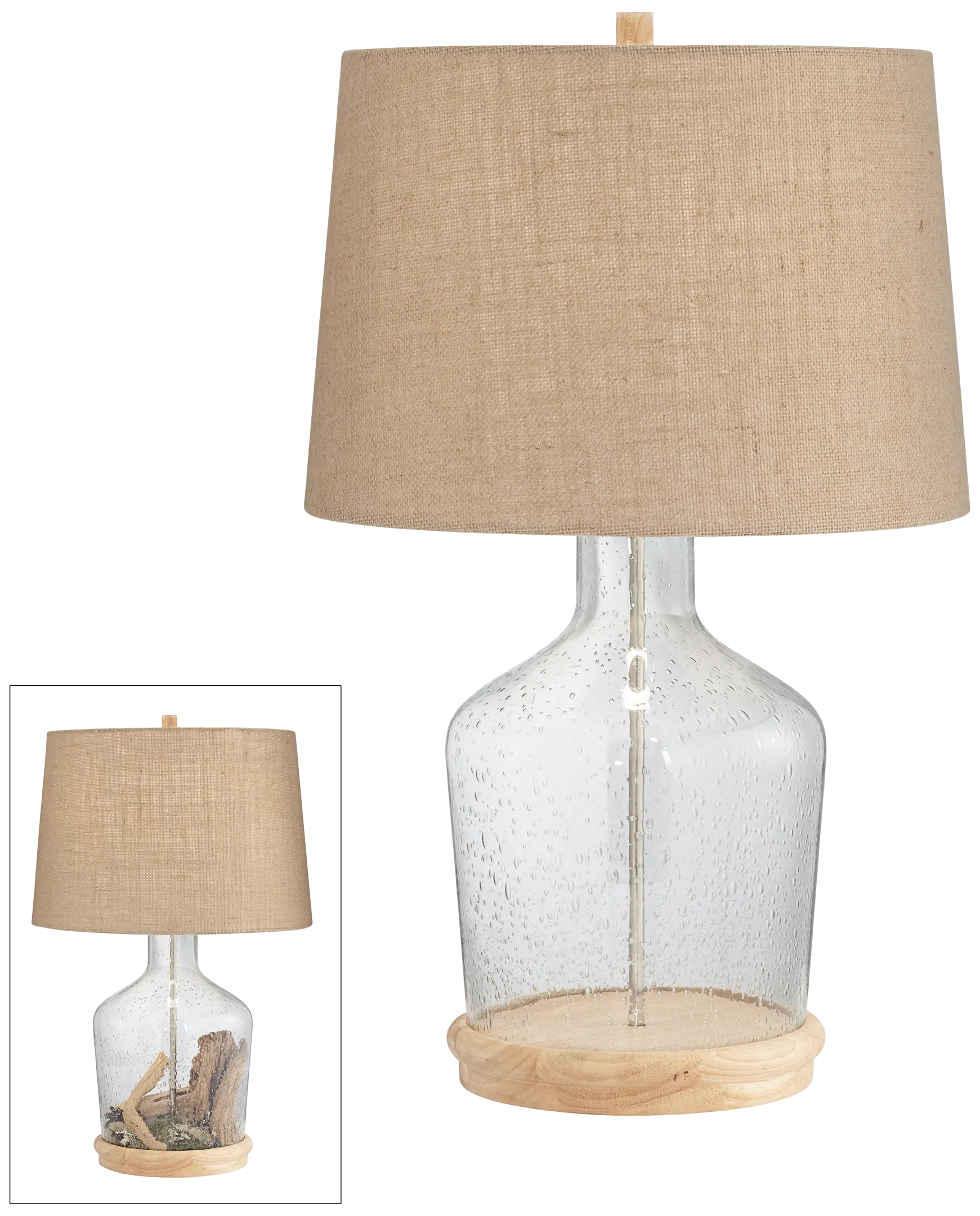 Taylor Fillable Glass Table Lamp