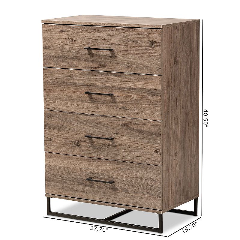 Baxton Studio Daxton 4-Drawer Chest