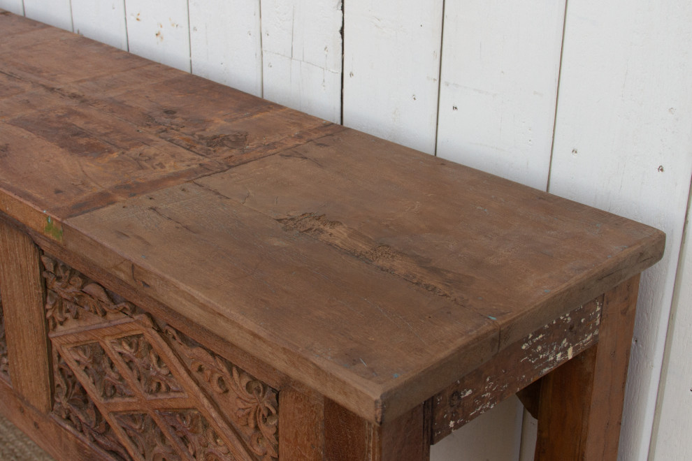 Fabulous Southern Indian Carved Console   Eclectic   Console Tables   by De cor  Houzz