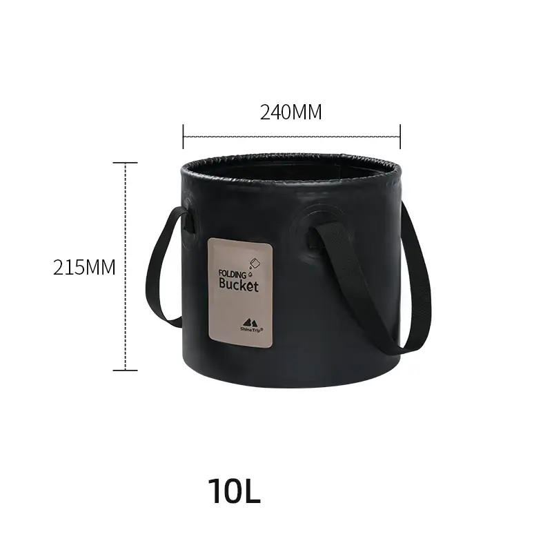 PVC mesh clip fabric 10L/20L multifunctional food storage water outdoor picnic camping hiking portable folding camping bucket