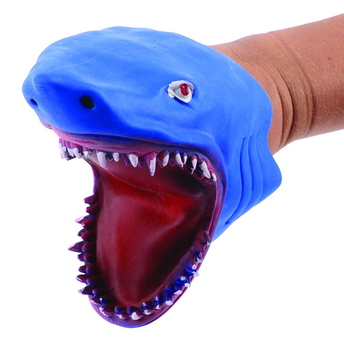 U.S. Toy 4487 Stretchy Shark Hand Puppets / 6 pc