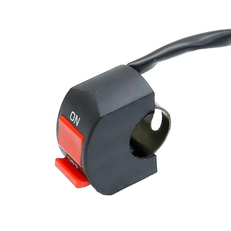 Botn De Encendido/apagado Para Manillar De Motocicleta， Universal， Negro， 12v De Corriente Continua， 10 A