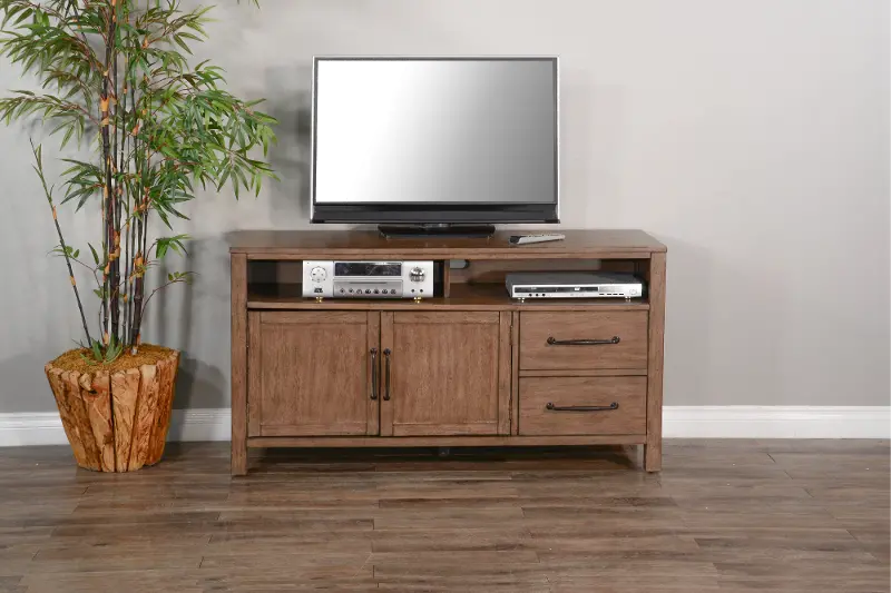 Doe Valley Light Brown Rustic 56 TV Stand