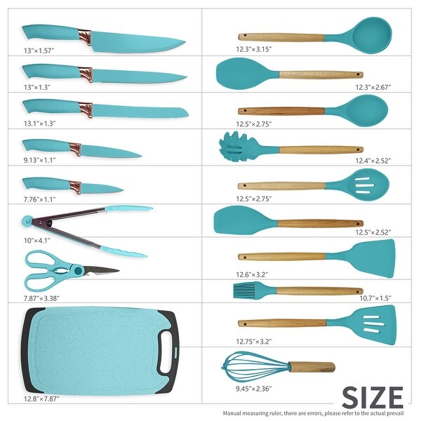 19-piece Non-stick Silicone Assorted Kitchen Utensil Set