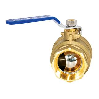 EASTMAN 2 in. x 2 in. Brass IPS Full Port Ball Valve 20055LF