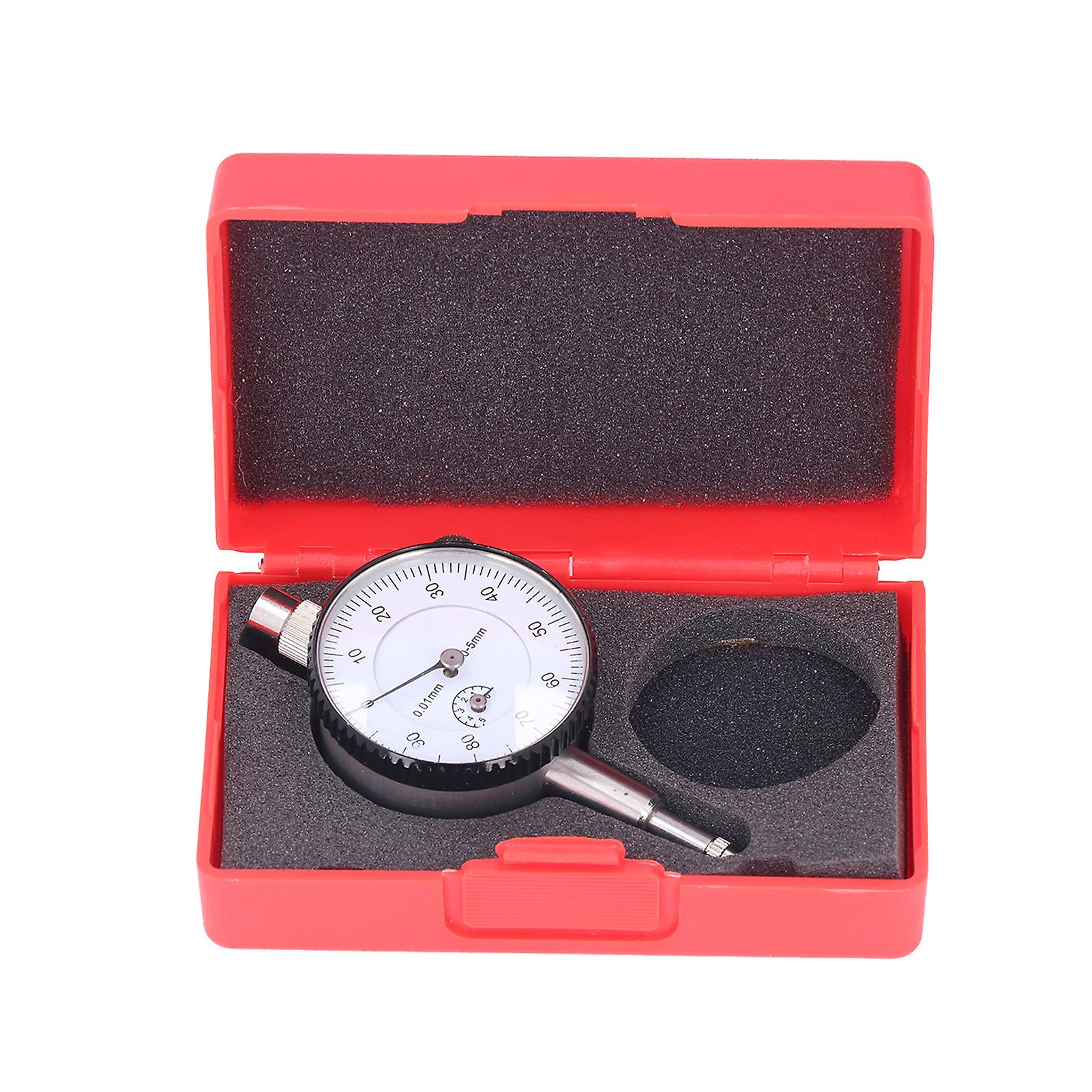 Accuracy Dial Indicator Aluminum Alloy Dial Test Gauge For Maintenance 05mm Range 0.01mm