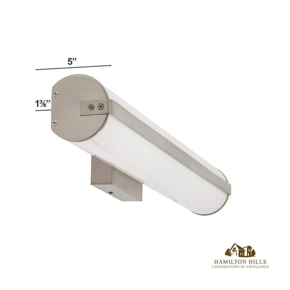 Cylinder Bar Frosted Vanity Light