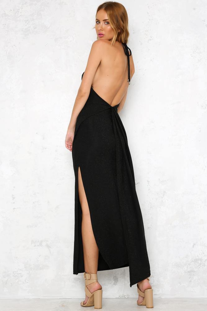 Not So Innocent Maxi Dress Black