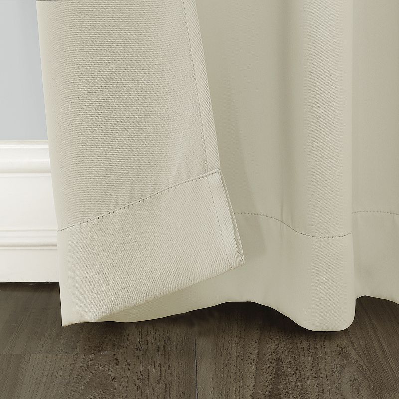 Sun Zero Ludlow Blackout Patio Door Curtain Panel