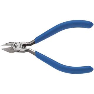 Klein Tools 4 in. Electronics Midget Diagonal Cutting Pliers with Pointed Nose and Extra Narrow Jaws D259-4C