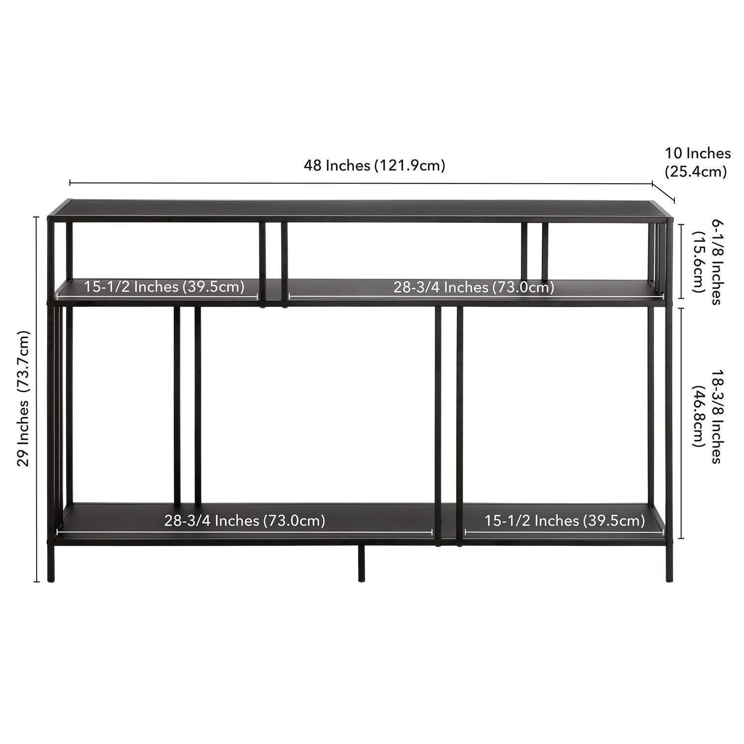 Industrial Metal TV Stand with Glass Shelves  Crowdfused