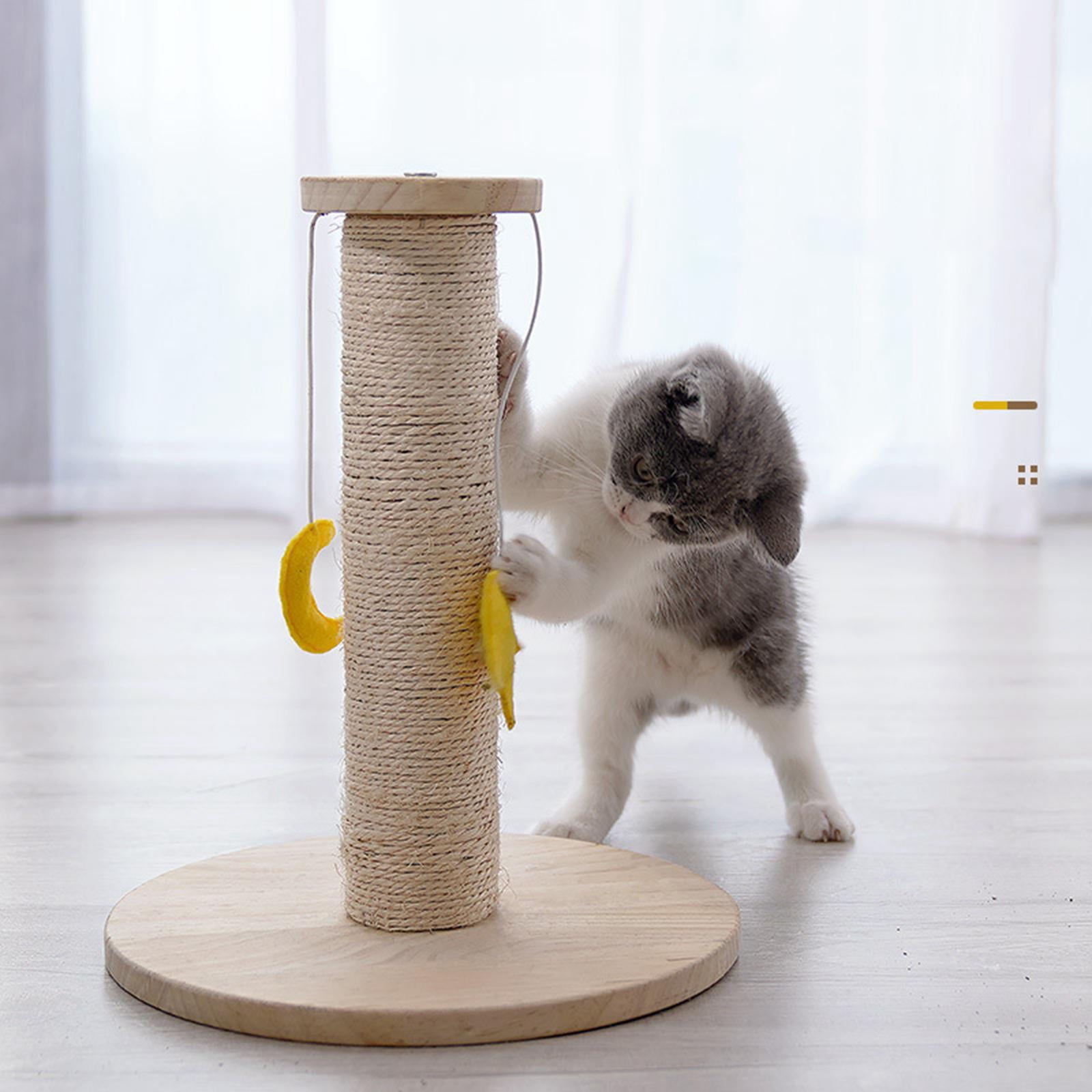 Cat Replacement Indoor Kitten Kitty Scratch Post Refill Pole Beige 30cm