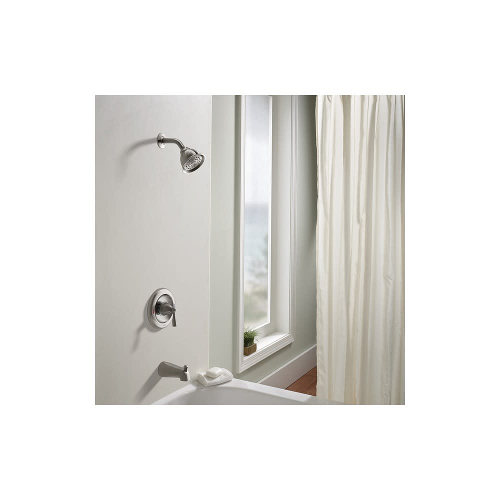 Moen Banbury Tub/Shower Faucet Spot Resist Brushed Nickel 4.5 ;