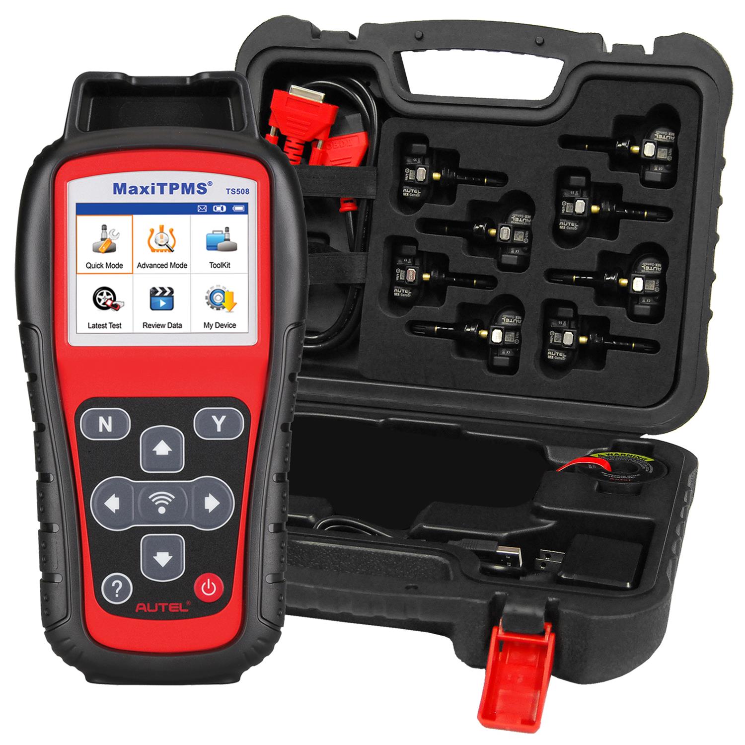 Autel Tools TS508K-1 Autel Tools MaxiTPMS TS508KMV-1 Kit with Service Tool