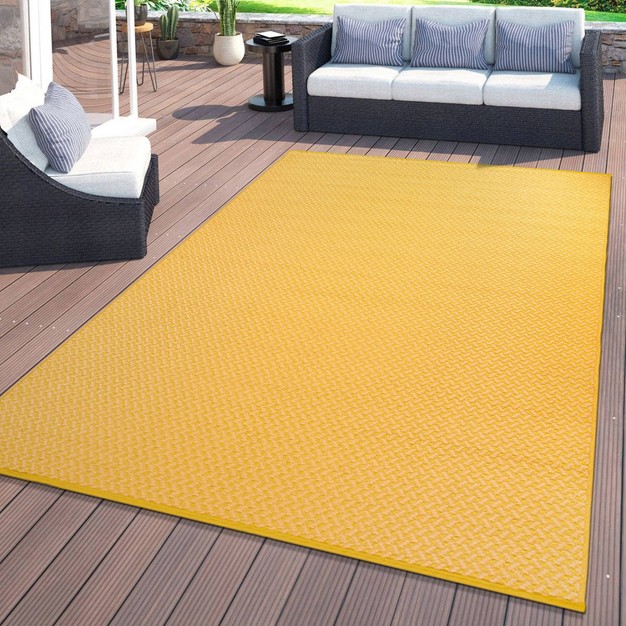 World Rug Gallery Contemporay Solid Reversible Plastic Indoor And Outdoor Rugs