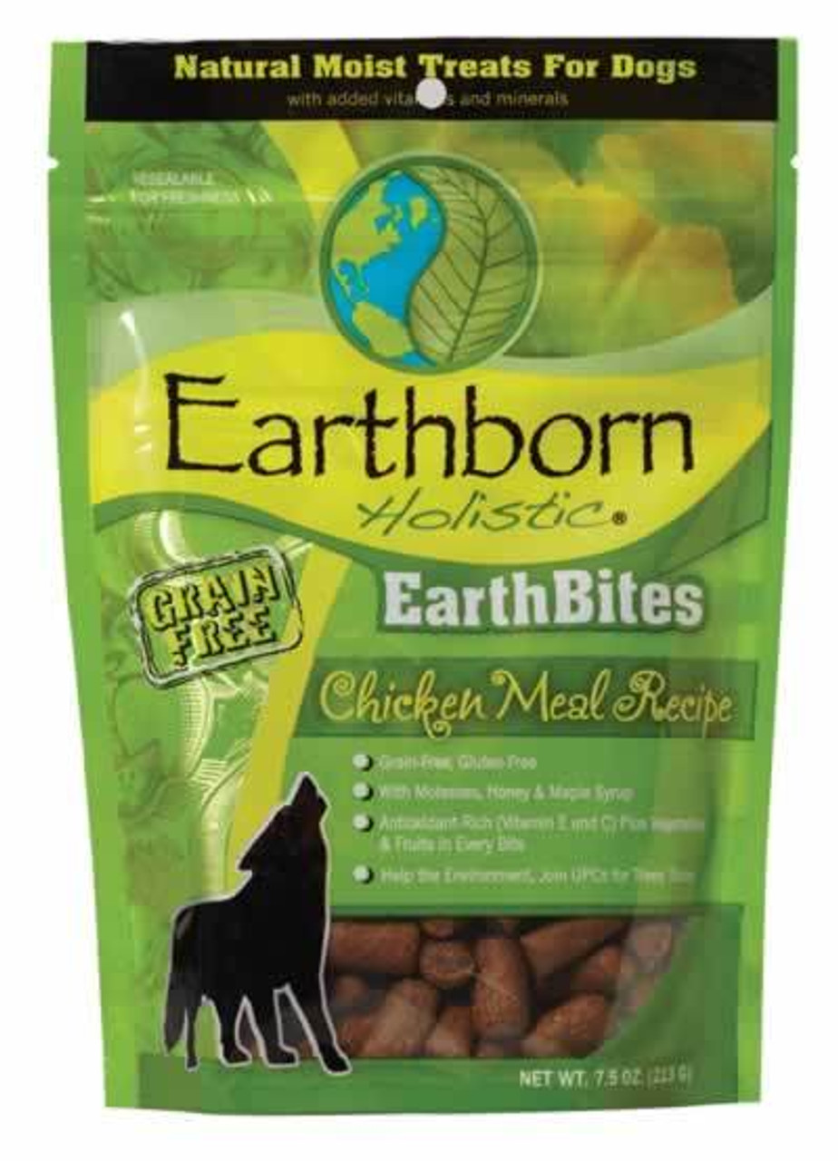 Earthborn Holistic EarthBites Chicken Grain Free Moist Dog Treats