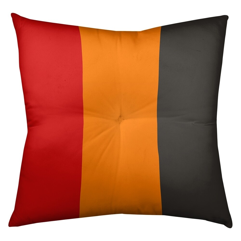 Tampa Bay Tampa Bay Football Stripes Floor Pillow   Square Tufted