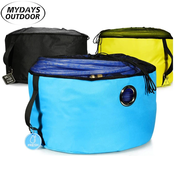 Mydays Outdoor Folding Portable RV Waterproof Hose Bag Organizer Three Piece Set Travel Storage Bag for Camping Hiking