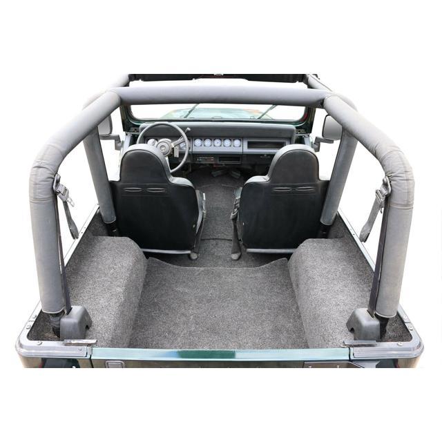 Bedrug BRYJ87R Jeep Bedrug 87-95 Jeep YJ Rear Kit 4 Pc Cargo Kit (Inc Tlgte and Cargo Liner)