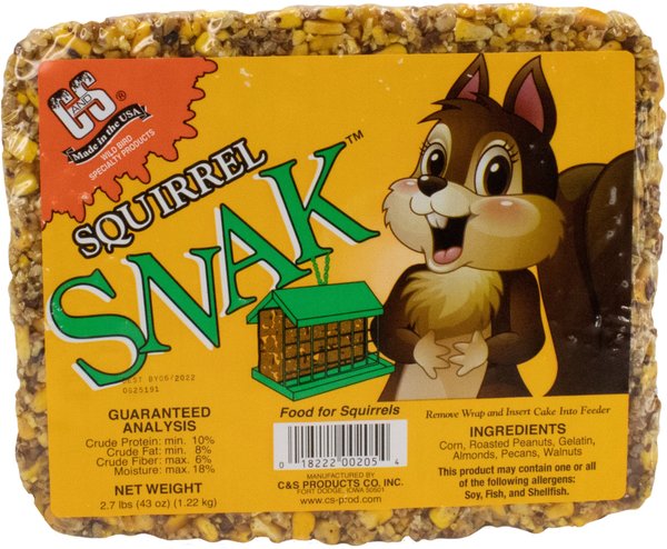 CandS Snak Squirrel Food， 2.7-lb bag