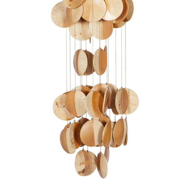 X 5 quot Glass Coastal Abstract Windchime Olivia amp May