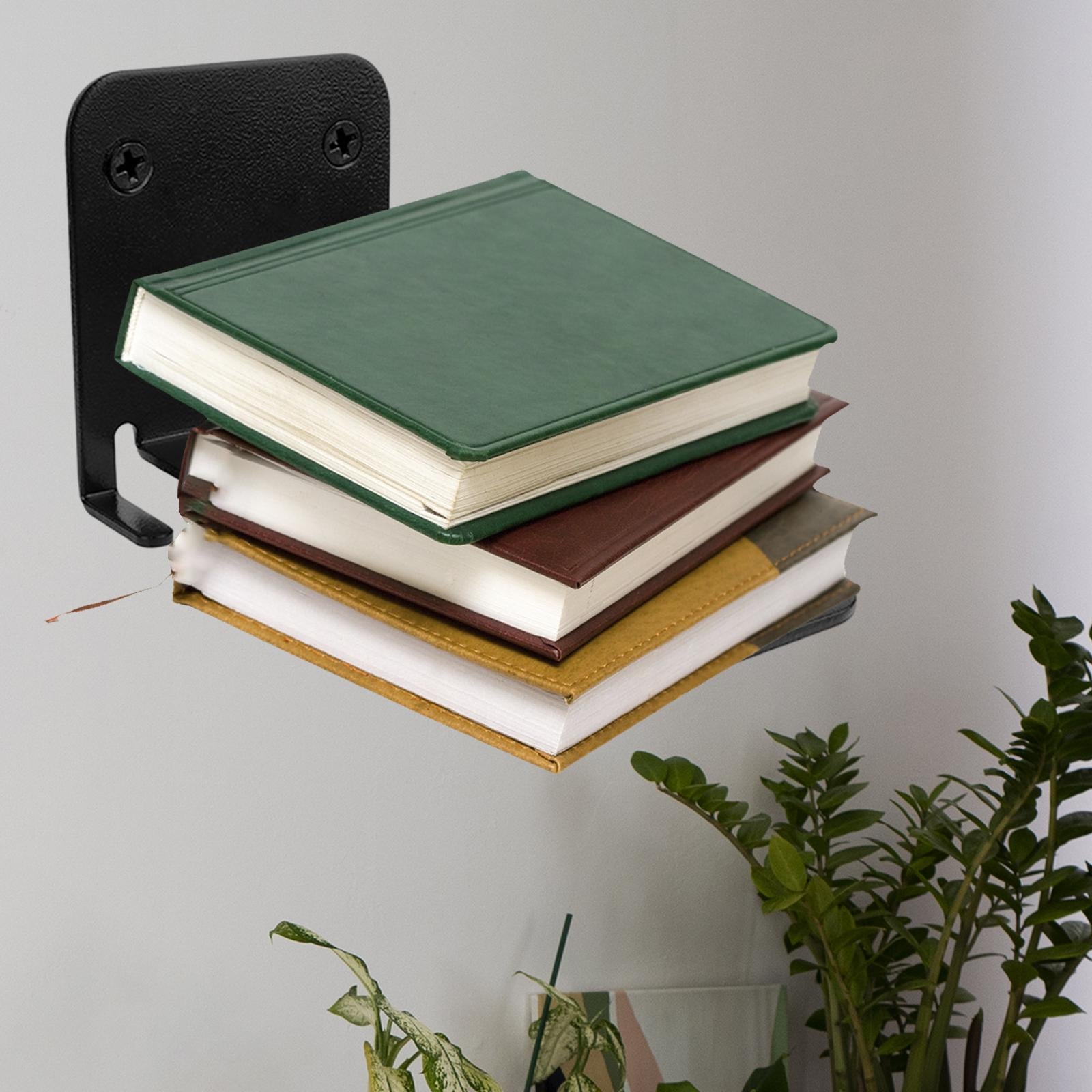 Invisible Floating Bookshelves, Wall Mounted Heavy Duty Book Organizers, Metal Shelves Storage Magazine, Floating Book Shelf Holder