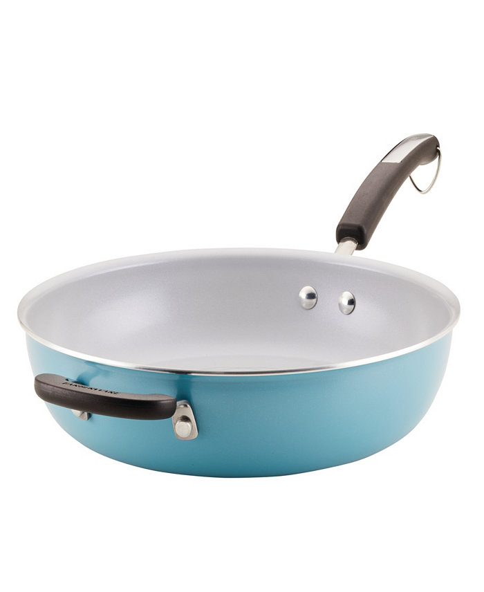 Farberware Ceramic Nonstick 12.5 Deep Frying Pan with Helper Handle