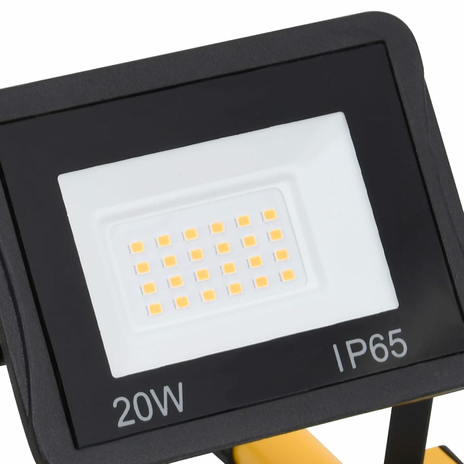 Led Floodlight With Handle 2x20 W Warm White No.179787